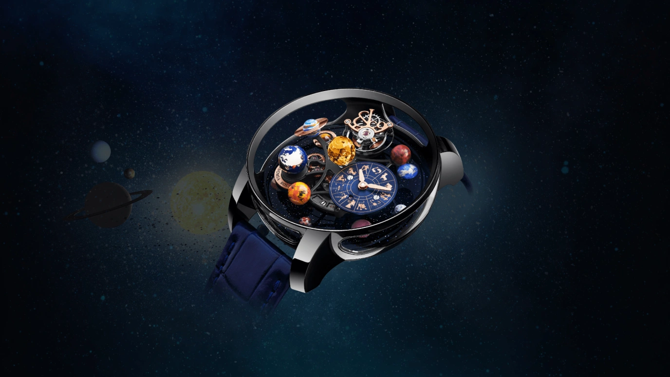 Jacob & Co.,Astronomia 44mm,44mm,Titanium,Sapphire,Handwound,48hours,In-house Caliber,AS310,AS310.21.SP.AA.A