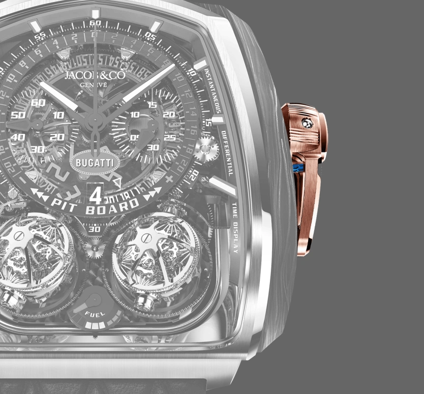 Jacob & Co.,Twin Turbo Furious ,Forged Carbon,Rose Gold,Carbon,Gold,Handwound,50hours,In-house Caliber,TT200,TT200.40.AB.AB.A