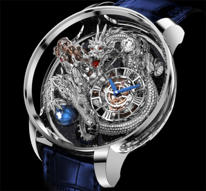 Jacob & Co.,Astronomia ,Sapphire,Gold,White Gold,Handwound,60hours,In-house Caliber,AT102,AT102.30.DR.UA.A