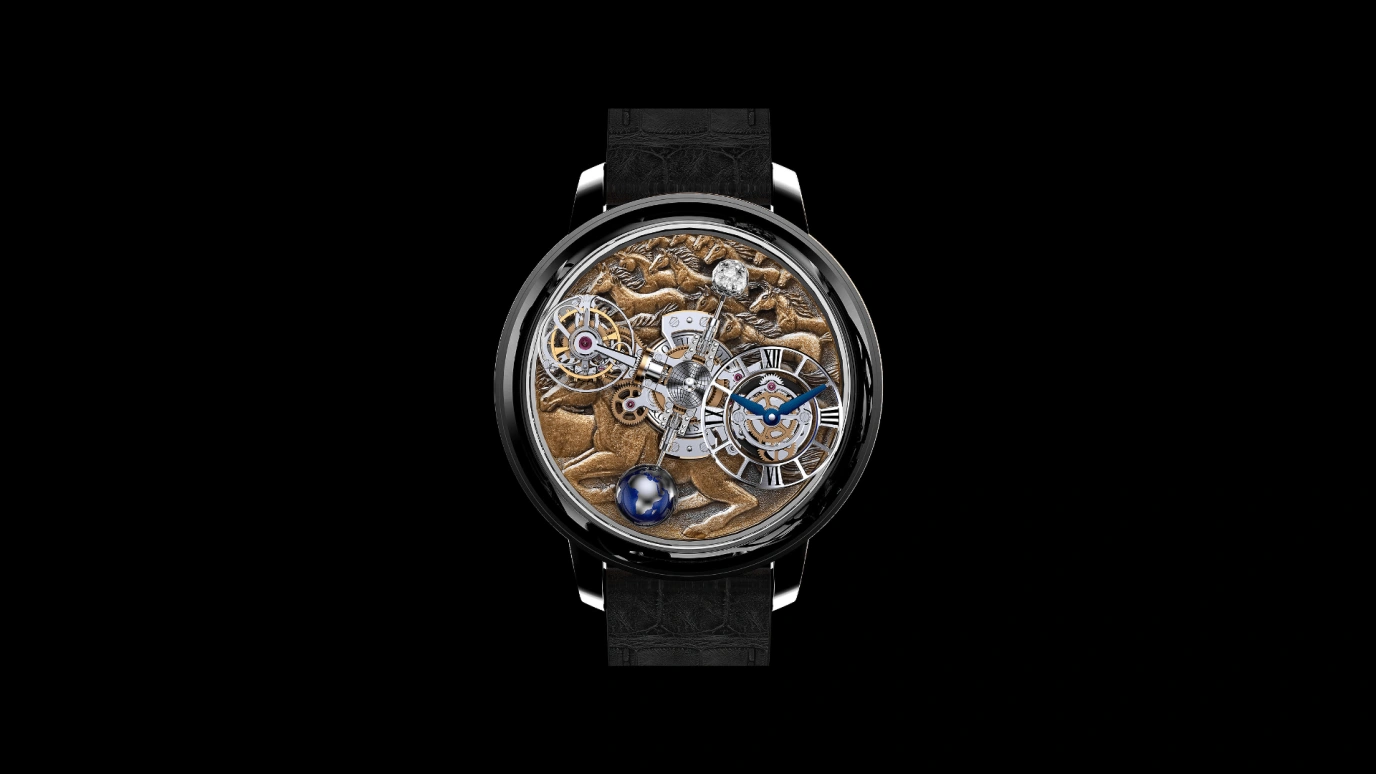Jacob & Co.,Astronomia ,Handwound,60hours,In-house Caliber,AT100,AT100.31.AC.UB.B