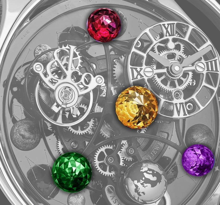 Jacob & Co.,Astronomia 45.50mm,45.50mm,Rose Gold,Sapphire,Gold,Handwound,48hours,In-house Caliber,G-DRAGON,BIGBANG,GD,AS300,AS300.40.AA.AE.ABALA