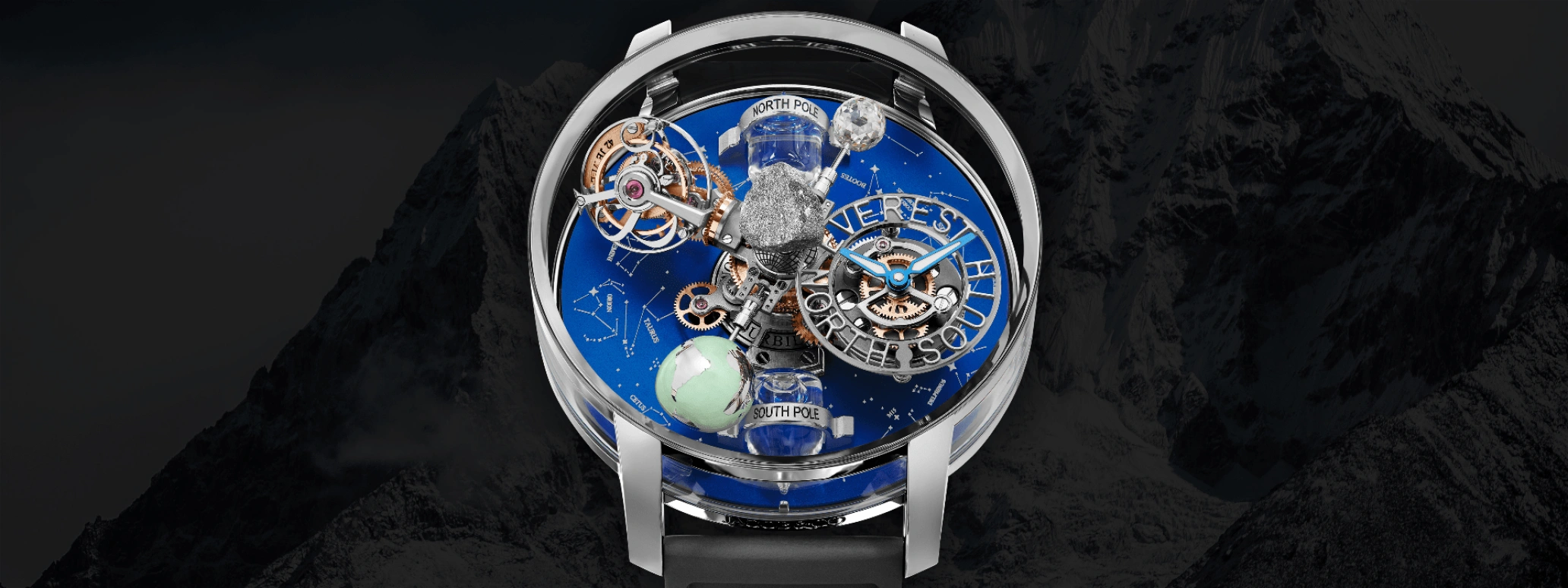 Jacob & Co.,Astronomia 47mm,47mm,Gold,White Gold,Handwound,60hours,In-house Caliber,AT112,AT112.30.AA.AA.A