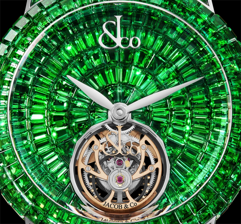 Jacob & Co.,Caviar Tourbillon 47mm,47mm,White Gold,Green,Automatic,Round,offset,Migos,CV210,CV210.30.AA.UA.A