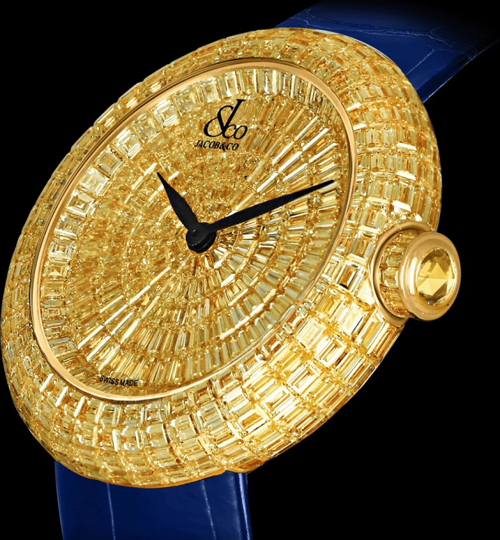 Jacob & Co.,Brilliant 18mm,18mm,Yellow Gold,Gold,Sapphire,BQ532,BQ532.50.BY.BY.A