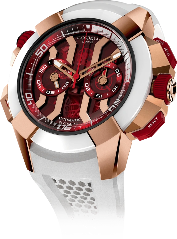 Jacob & Co.,EPIC ,Rose Gold,Gold,48hours,In-house Caliber,Sapphire,EC313,EC313.42.PA.RR.F