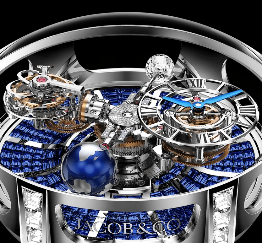 Jacob & Co.,Astronomia 50mm,50mm,Gold,White Gold,Handwound,60hours,In-house Caliber,AT800,AT800.30.BD.BB.A