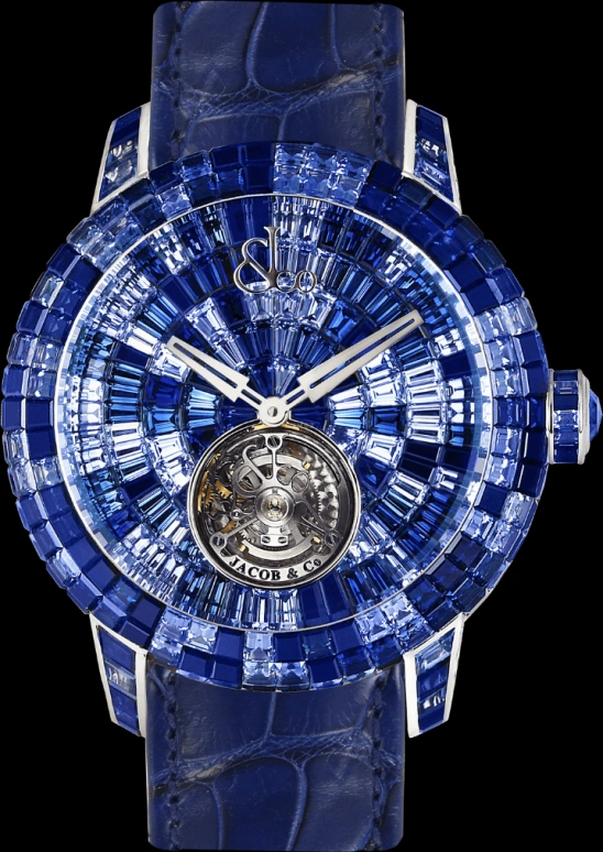 Jacob & Co.,Caviar Tourbillon 47mm,47mm,Gold,White Gold,Handwound,100hours,In-house Caliber,CV201,CV201.30.CB.CB.A
