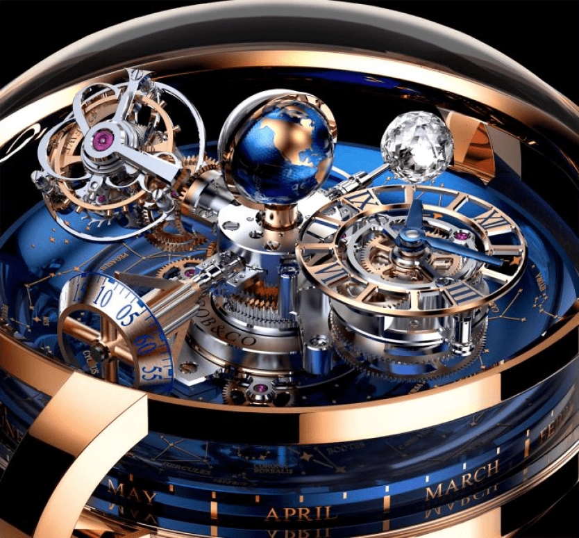 Jacob & Co.,Astronomia 47mm,47mm,Rose Gold,Gold,Handwound,60hours,In-house Caliber,AT110,AT110.40.AA.WD.A