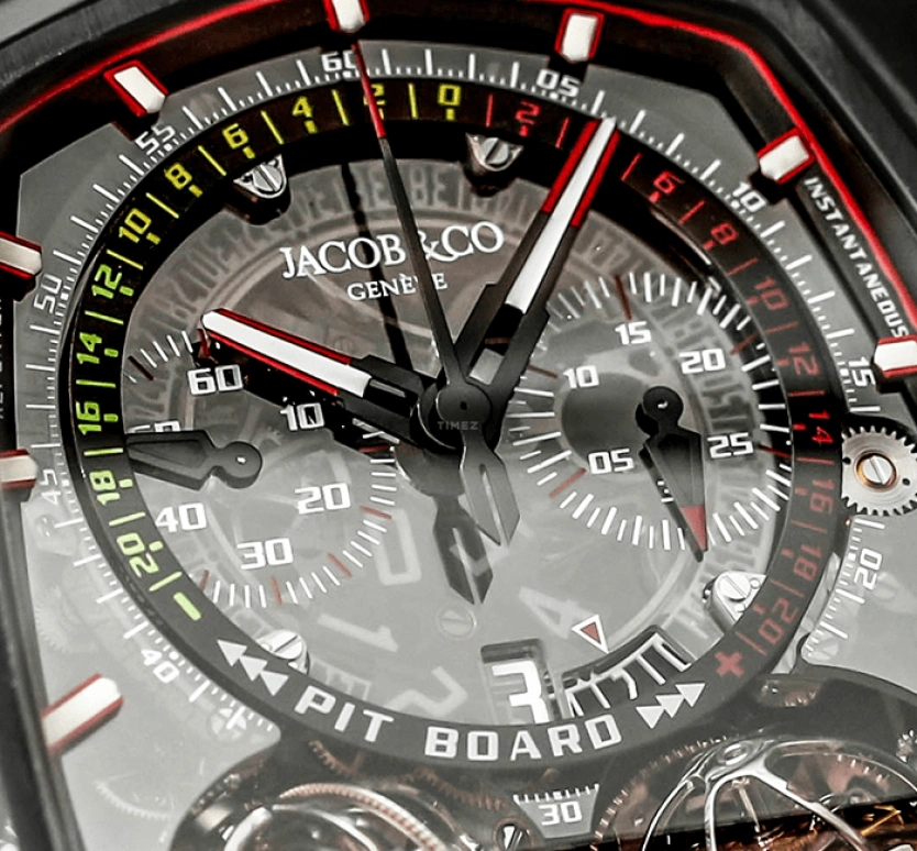 Jacob & Co.,Twin Turbo Furious 57x52mm,57x52mm,Forged Carbon,Titanium,Carbon,Handwound,50hours,In-house Caliber,TT200,TT200.21.NS.NK.A