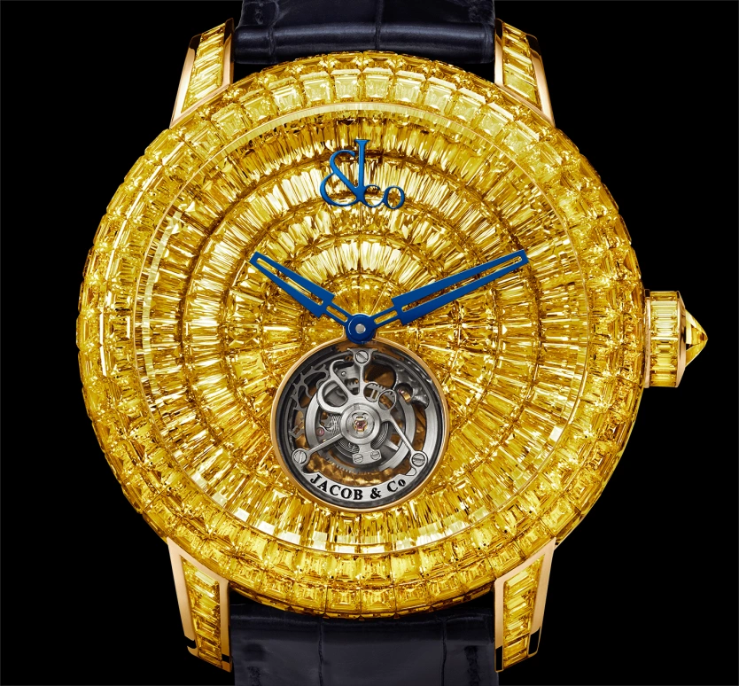Jacob & Co.,Caviar Tourbillon 140mm,140mm,Yellow Gold,Gold,Handwound,100hours,In-house Caliber,CV201,CV201.50.YD.UA.A