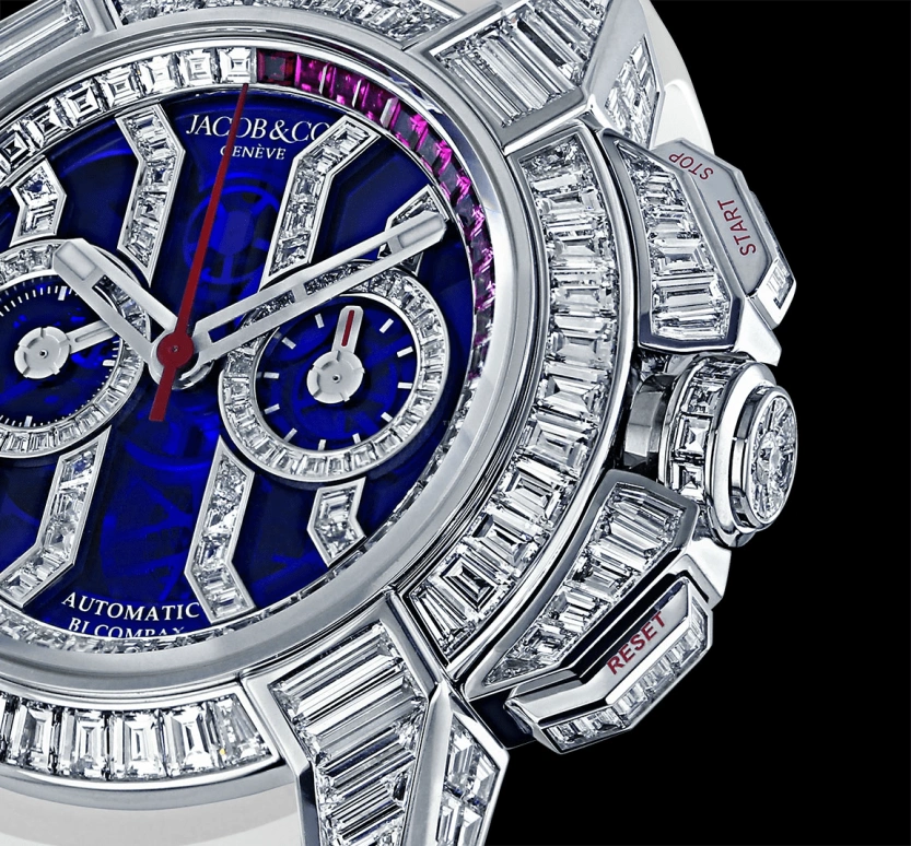 Jacob & Co.,EPIC ,Gold,White Gold,48hours,In-house Caliber,Sapphire,EC422,EC422.30.BW.LW.A