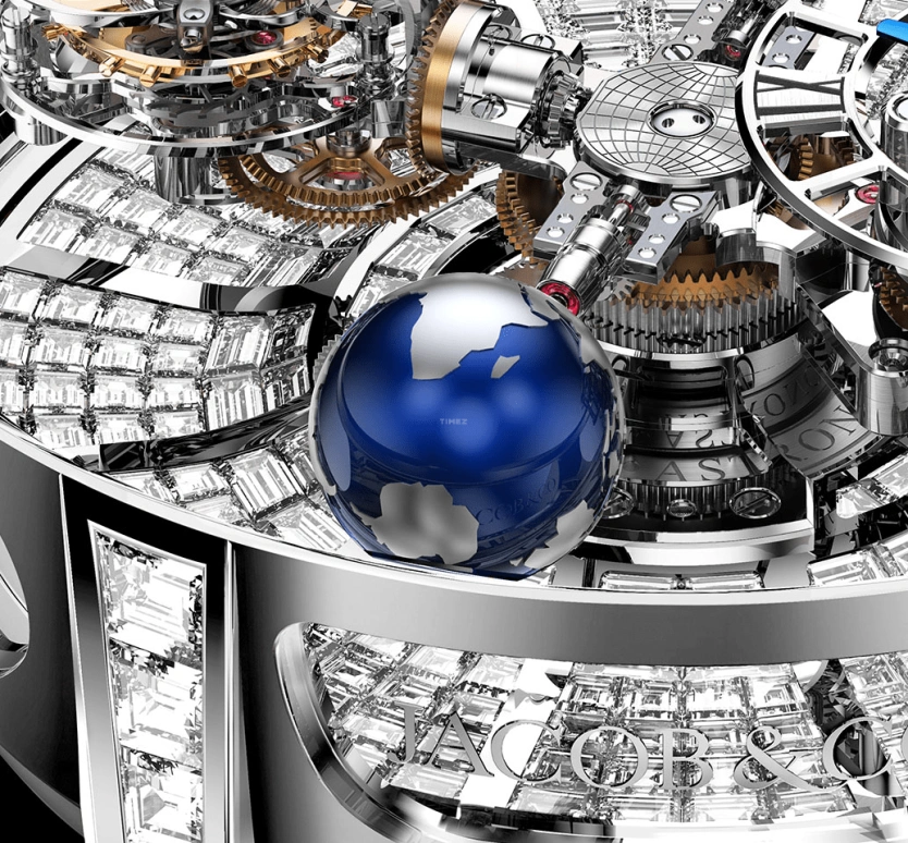 Jacob & Co.,Astronomia ,Sapphire,Gold,White Gold,Handwound,60hours,In-house Caliber,AT800,AT800.30.BD.BD.A