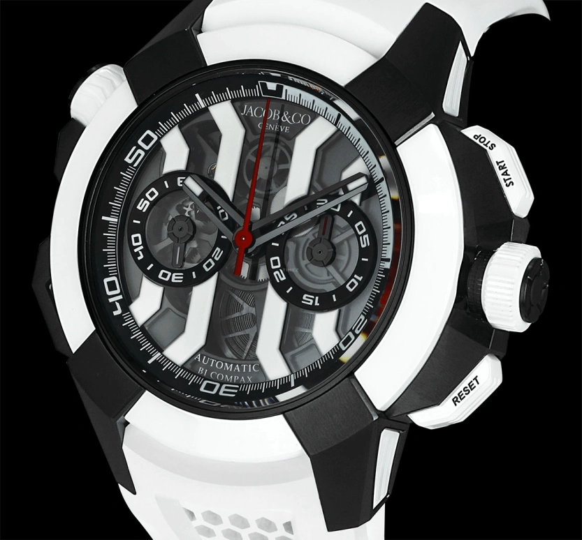 Jacob & Co.,EPIC ,Titanium,48hours,In-house Caliber,Sapphire,EC312,EC312.21.SD.BX.A