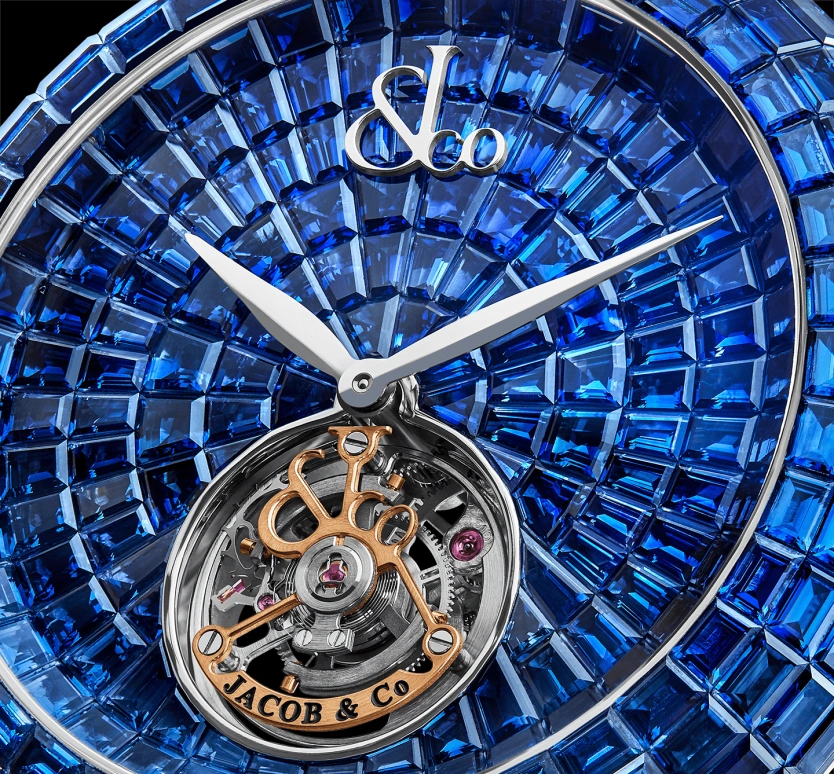 Jacob & Co.,Brilliant 146mm,146mm,Gold,White Gold,Handwound,In-house Caliber,Sapphire,BT543,BT543.30.BB.BB.B