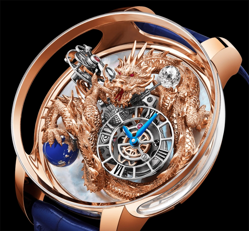 Jacob & Co.,Astronomia 50mm,50mm,Rose Gold,Sapphire,Gold,Handwound,60hours,In-house Caliber,AT102,AT102.40.DR.UE.A