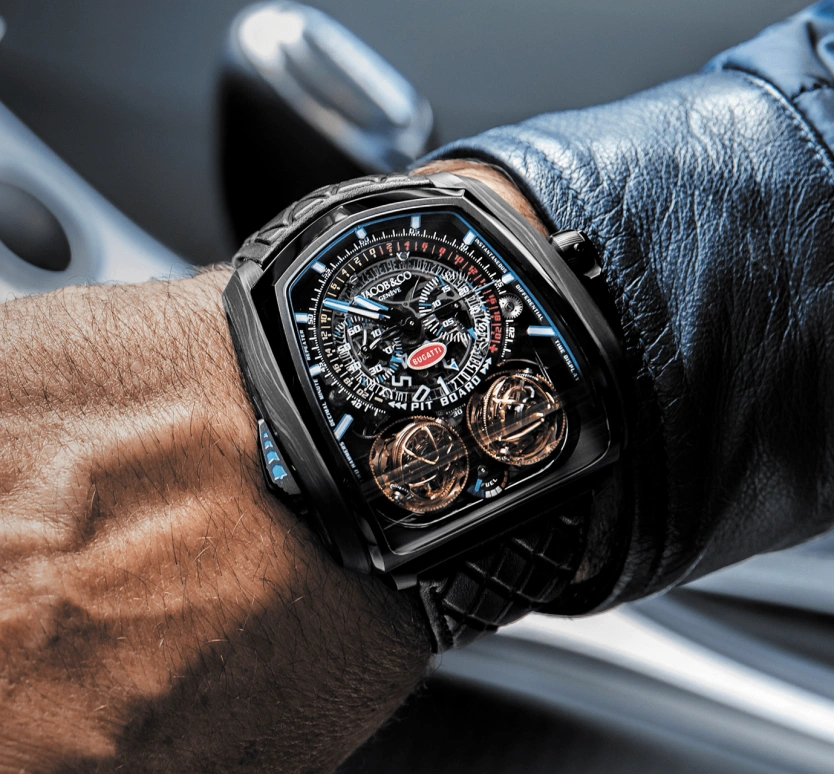 Jacob & Co.,Twin Turbo Furious ,Forged Carbon,Titanium,Carbon,Handwound,50hours,In-house Caliber,TT200,TT200.21.AB.AB.A