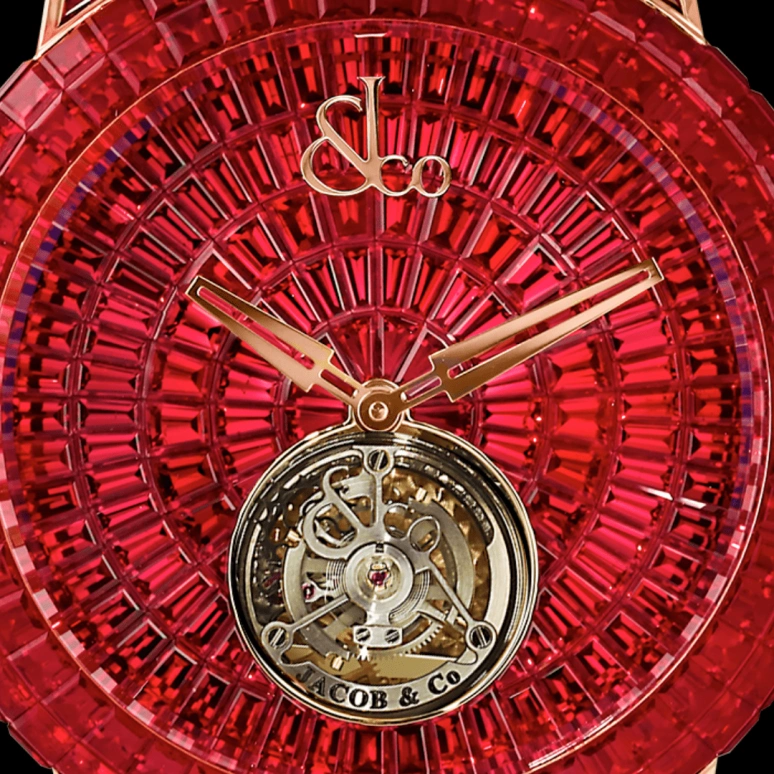 Jacob & Co.,Caviar Tourbillon ,Handwound,100hours,In-house Caliber,CV201,CV201.40.BR.UB.A