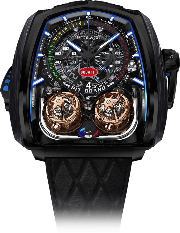 Jacob & Co.,Twin Turbo Furious ,Forged Carbon,Titanium,Carbon,Handwound,50hours,In-house Caliber,TT200,TT200.21.AB.AB.A