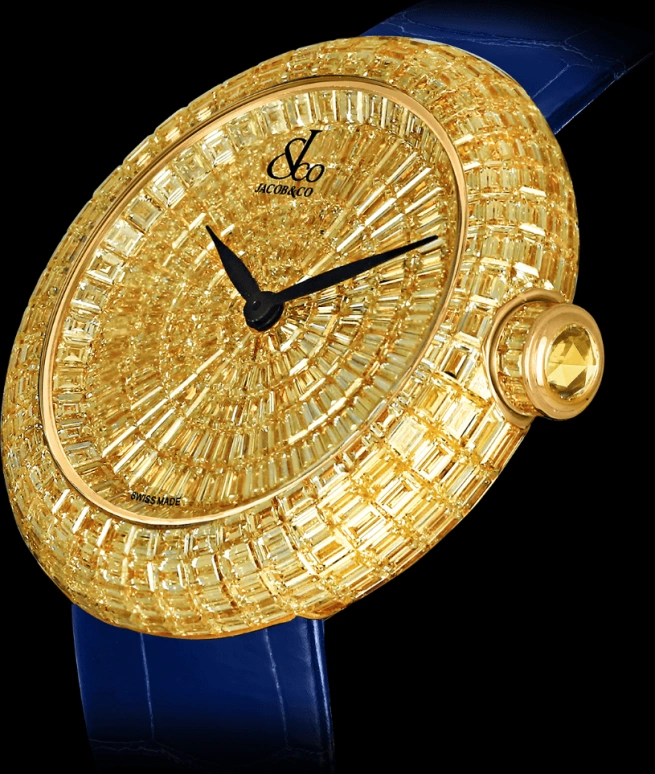 Jacob & Co.,Brilliant 18mm,18mm,Yellow Gold,Gold,Sapphire,BQ532,BQ532.50.BY.BY.A