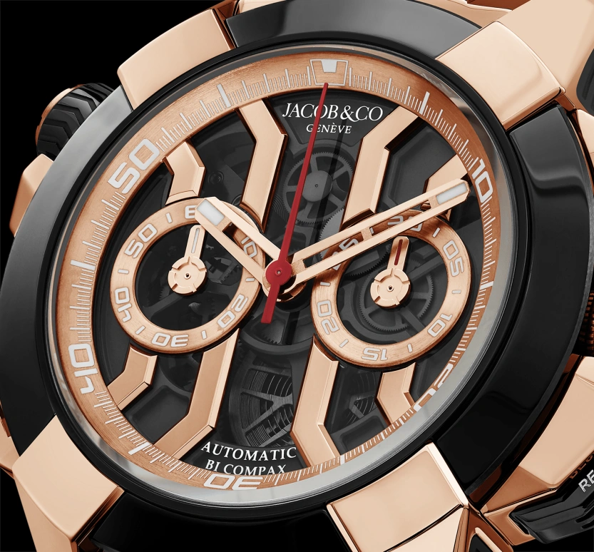 Jacob & Co.,EPIC ,Rose Gold,Titanium,Gold,48hours,In-house Caliber,Sapphire,EC311,EC311.42.PD.BN.A40AA
