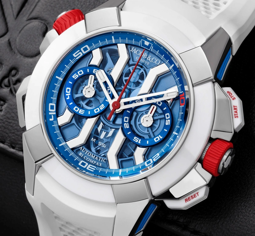 Jacob & Co.,EPIC ,Titanium,48hours,In-house Caliber,Sapphire,EC313,EC313.20.PE.LL.K