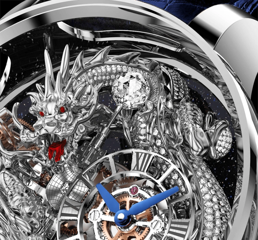 Jacob & Co.,Astronomia ,Sapphire,Gold,White Gold,Handwound,60hours,In-house Caliber,AT102,AT102.30.DR.UA.A