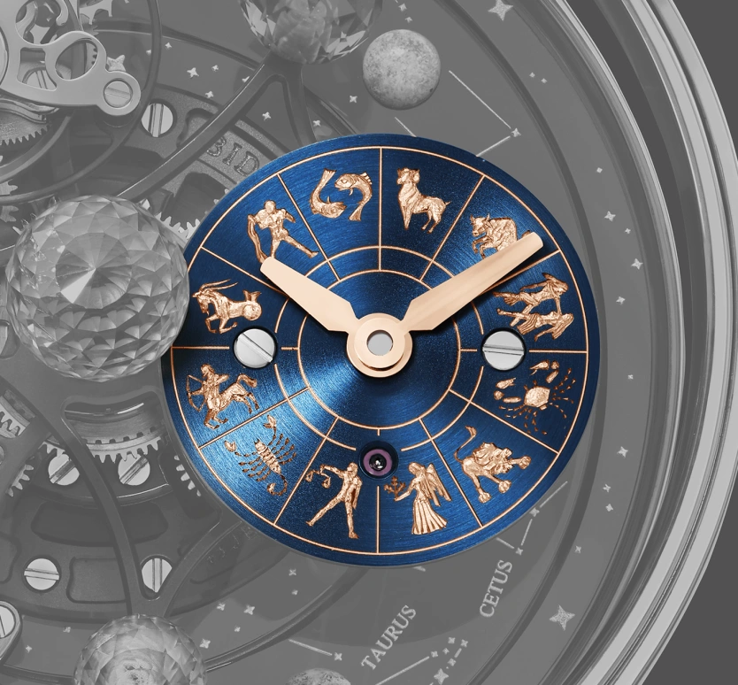 Jacob & Co.,Astronomia 45.50mm,45.50mm,Sapphire,Gold,White Gold,Handwound,48hours,In-house Caliber,AS300,AS300.30.AB.AB.A