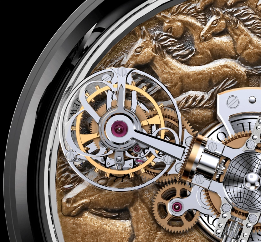 Jacob & Co.,Astronomia ,Handwound,60hours,In-house Caliber,AT100,AT100.31.AC.UB.B