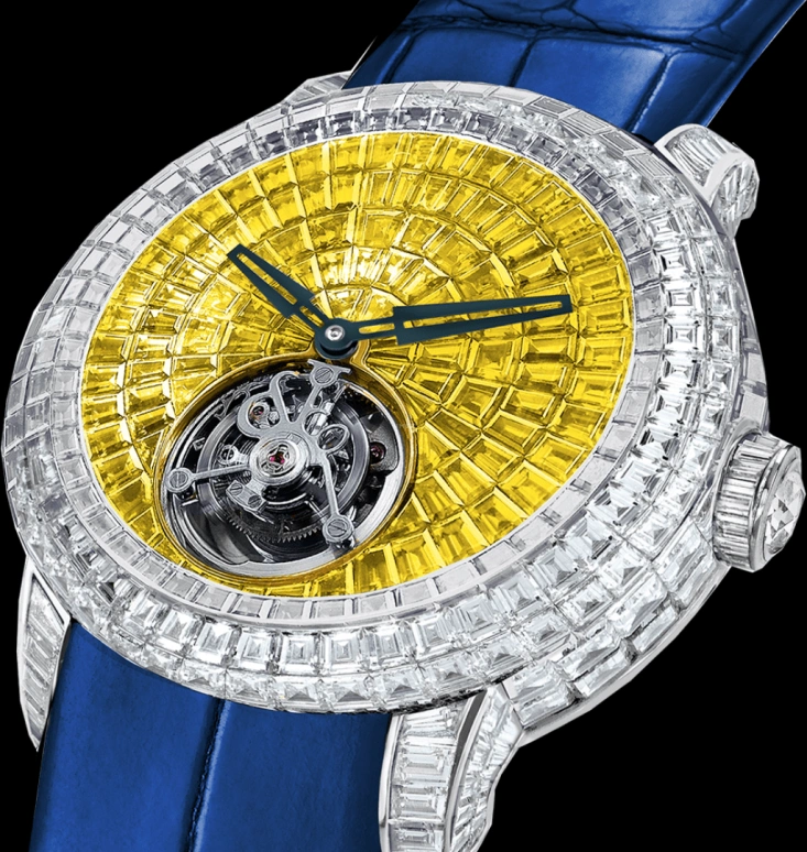 Jacob & Co.,Caviar Tourbillon ,Handwound,100hours,In-house Caliber,CV201,CV201.30.BD.BY.A