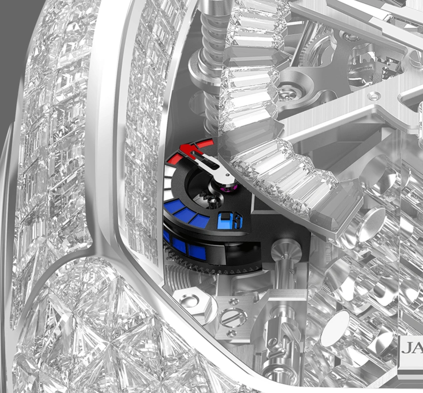 Jacob & Co.,Bugatti Chiron 55x44mm,55x44mm,White Gold,Skeleton,Handwound,Chronograph,Tourbillon,Gucci Mane,BU800,BU800.30.BD.BD.A