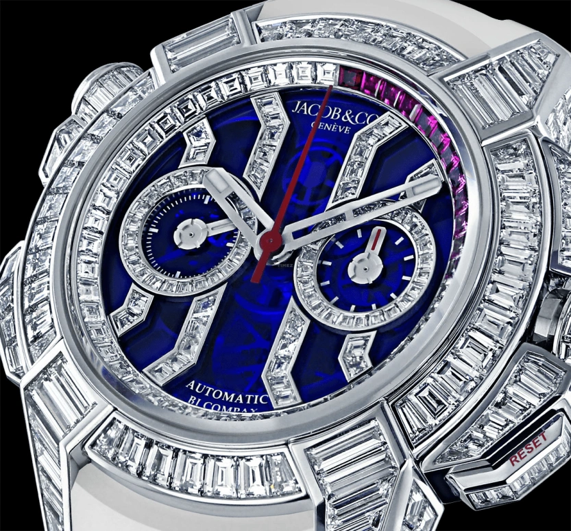 Jacob & Co.,EPIC ,Gold,White Gold,48hours,In-house Caliber,Sapphire,EC422,EC422.30.BW.LW.A