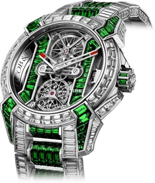 Jacob & Co.,EPIC 44mm,44mm,White Gold,Skeleton,Handwound,Tourbillon,Sapphire,Crystal Glass,EX510,EX510.30.BD.BF.A30BB