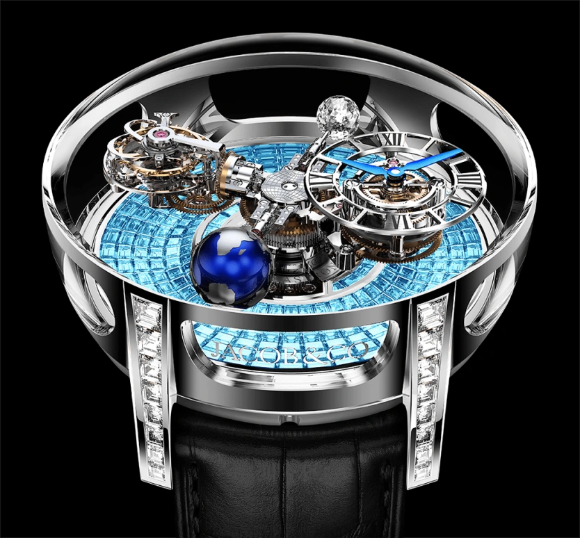 Jacob & Co.,Astronomia ,Gold,White Gold,Handwound,60hours,In-house Caliber,AT800,AT800.30.BD.BI.B