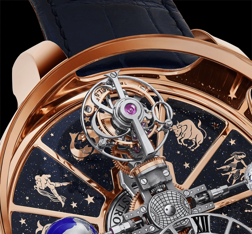 Jacob & Co.,Astronomia 50mm,50mm,Rose Gold,Gold,Handwound,60hours,In-house Caliber,AT100,AT100.40.AC.AB.B