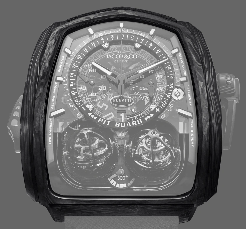 Jacob & Co.,Twin Turbo Furious ,Forged Carbon,Titanium,Carbon,Handwound,50hours,In-house Caliber,TT210,TT210.29.AB.AB.ABVEA