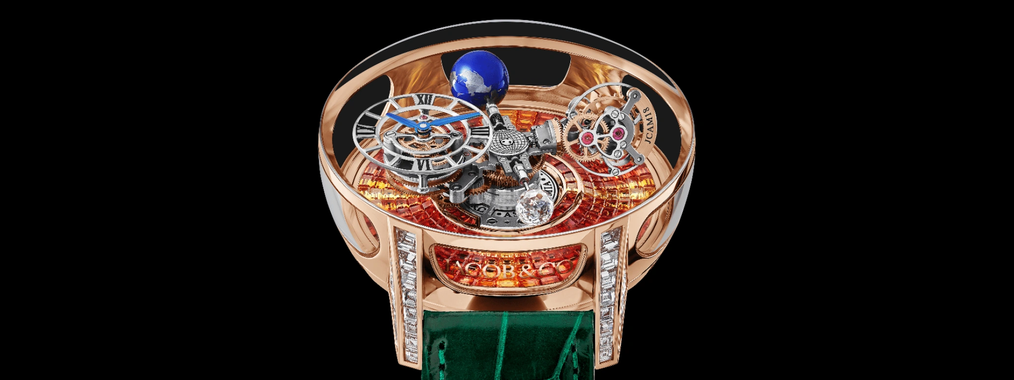 Jacob & Co.,Astronomia 50mm,50mm,Rose Gold,Gold,Handwound,60hours,In-house Caliber,AT800,AT800.40.BD.UB.B