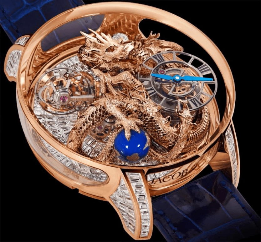 Jacob & Co.,Astronomia 50mm,50mm,Rose Gold,Sapphire,Gold,Handwound,60hours,In-house Caliber,AT802,AT802.40.DR.BD.ABALA