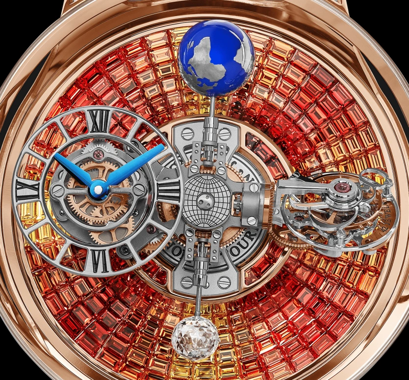 Jacob & Co.,Astronomia 50mm,50mm,Rose Gold,Gold,Handwound,60hours,In-house Caliber,AT800,AT800.40.BD.UB.B
