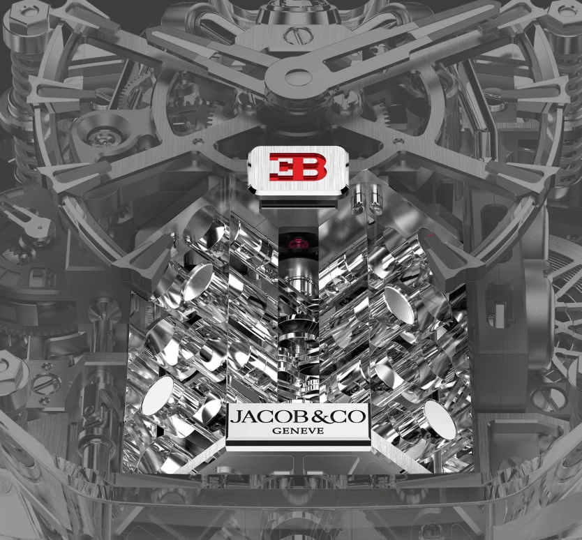 Jacob & Co.,Bugatti Chiron ,Titanium,Sapphire,Crystal,BU210,BU210.80.AC.AB.BBRUA
