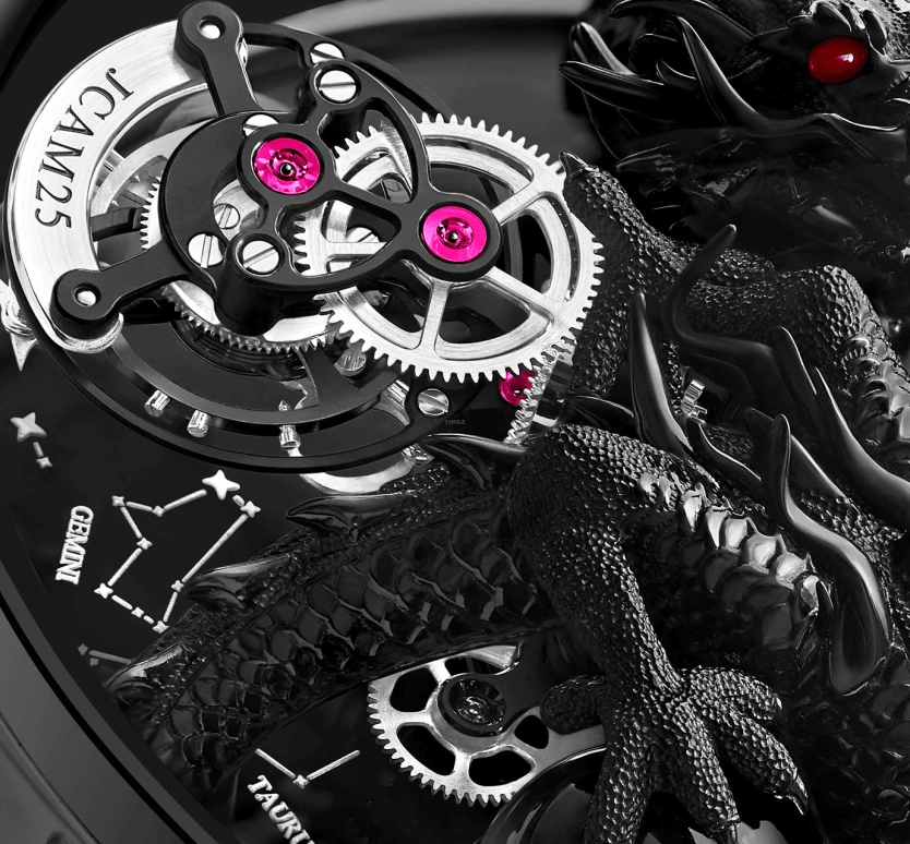 Jacob & Co.,Astronomia 47mm,47mm,Black Gold,Sapphire,Gold,Handwound,60hours,In-house Caliber,AT112,AT112.31.DR.UA.A