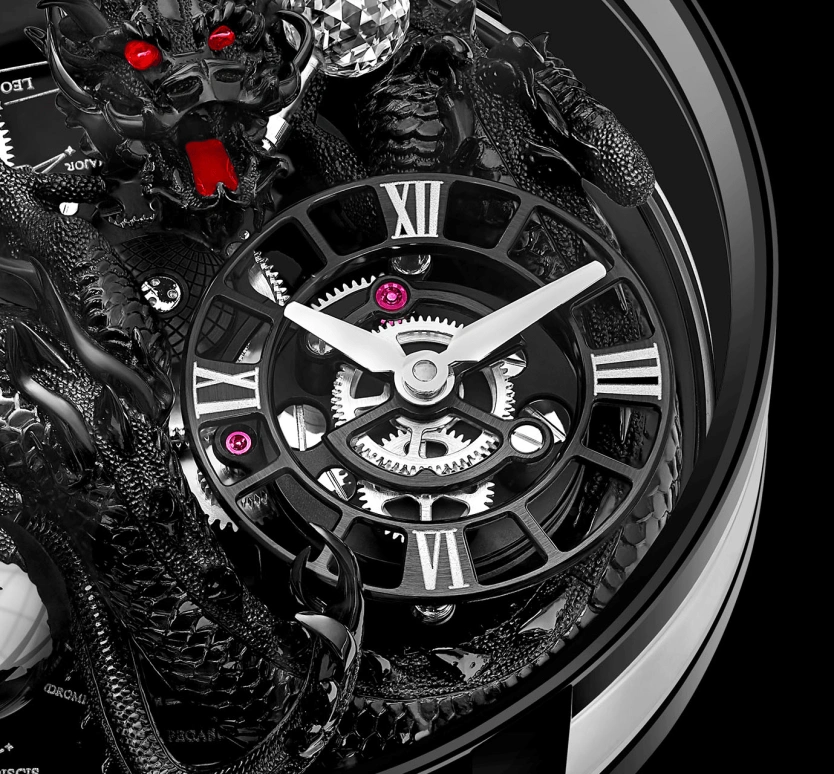 Jacob & Co.,Astronomia 47mm,47mm,Black Gold,Sapphire,Gold,Handwound,60hours,In-house Caliber,AT112,AT112.31.DR.UA.A
