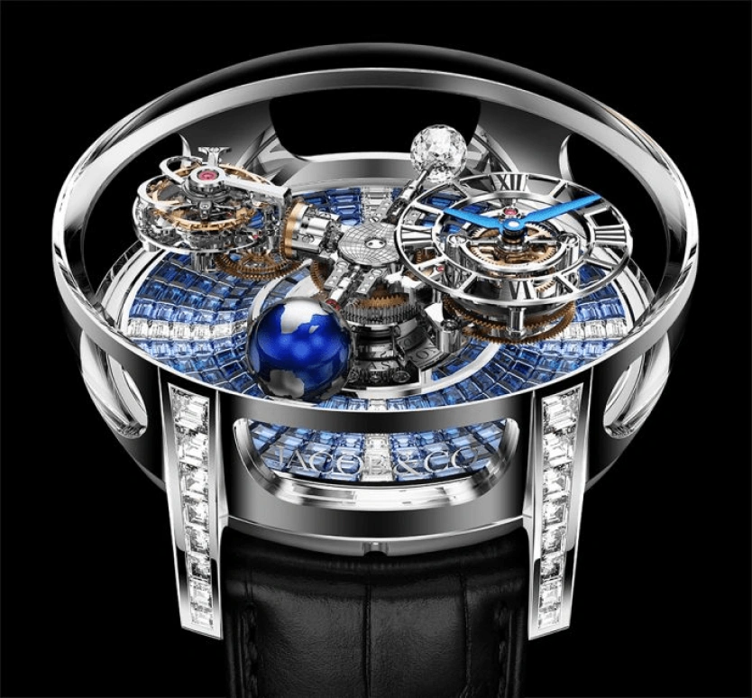 Jacob & Co.,Astronomia ,Gold,White Gold,Handwound,60hours,In-house Caliber,AT800,AT800.30.BD.UA.B