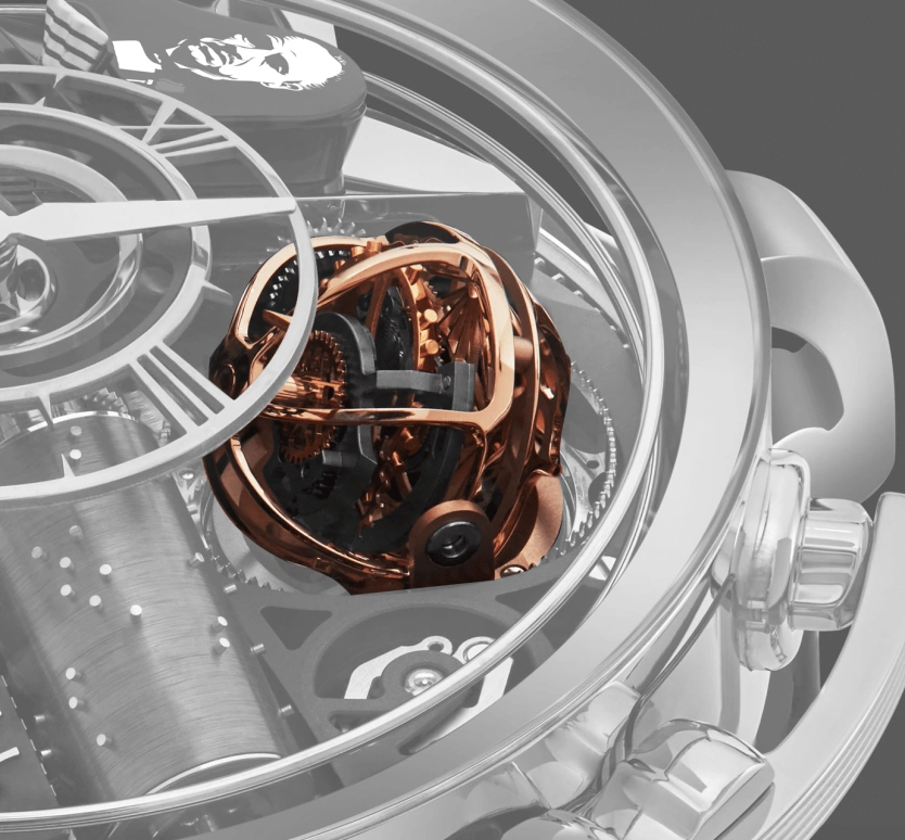 Jacob & Co.,Opera Godfather 49mm,49mm,Rose Gold,Sapphire,Gold,Crystal,Handwound,44hours,In-house Caliber,Godfather,OP500,OP500.40.AA.AA.ABALA