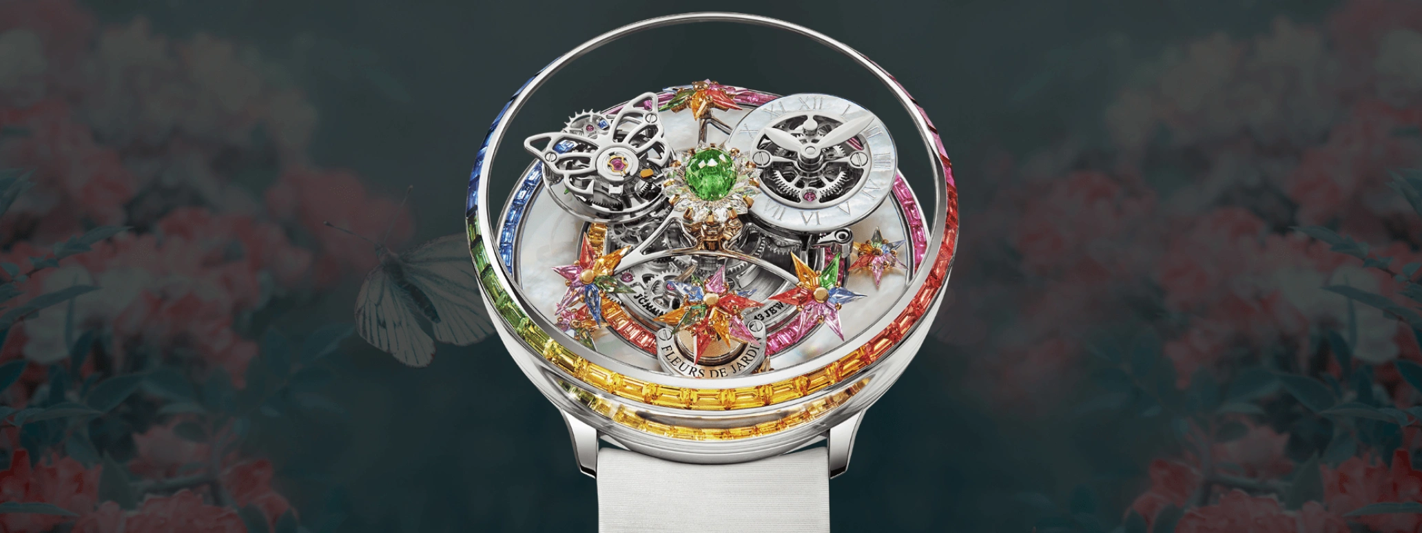 Jacob & Co.,Fleurs de Jardin ,Handwound,48hours,In-house Caliber,AF321,AF321.30.BD.AE.BBSAA