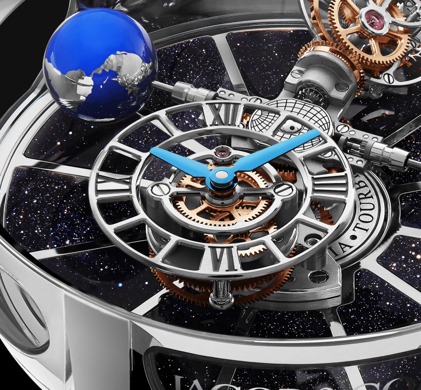 Jacob & Co.,Astronomia 50mm,50mm,Gold,White Gold,Silver,Skeleton,Handwound,60hours,In-house Caliber,AT100,AT100.30.AC.SD.A