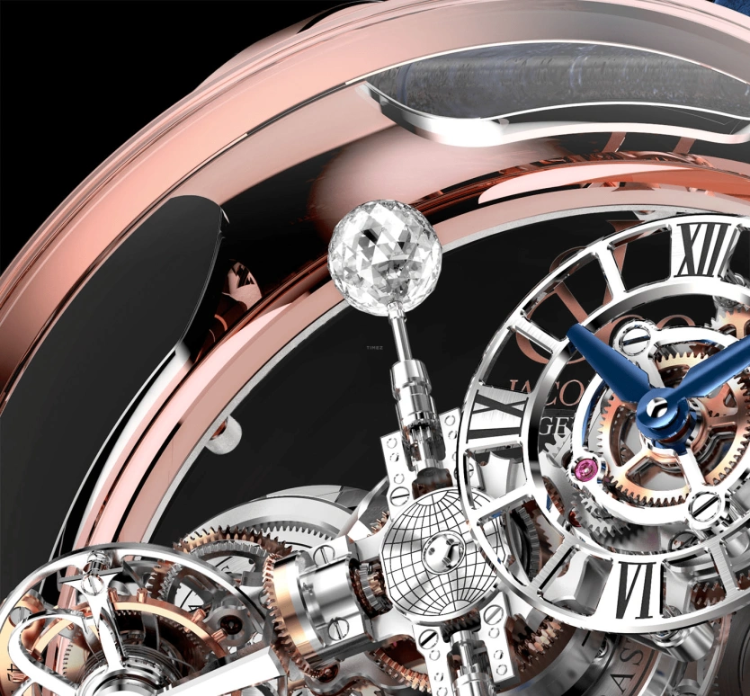 Jacob & Co.,Astronomia 50mm,50mm,Rose Gold,Gold,Handwound,60hours,In-house Caliber,AT120,AT120.40.AD.SD.A