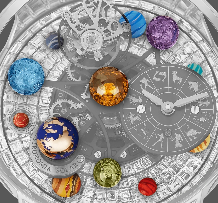 Jacob & Co.,Astronomia ,Rose Gold,Sapphire,Gold,Handwound,48hours,In-house Caliber,AS910,AS910.40.BD.BD.A