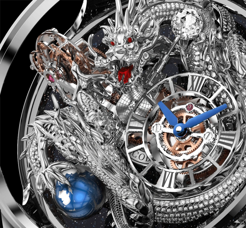 Jacob & Co.,Astronomia ,Sapphire,Gold,White Gold,Handwound,60hours,In-house Caliber,AT102,AT102.30.DR.UA.A
