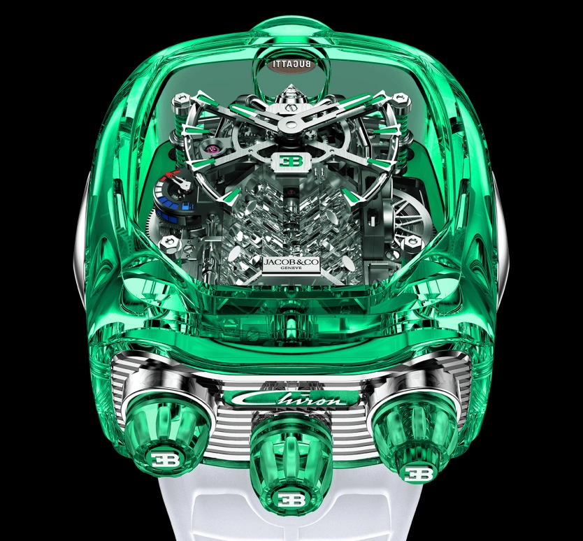 Jacob & Co.,Bugatti Chiron ,Sapphire,Crystal,Handwound,60hours,In-house Caliber,BU210,BU210.80.AI.UA.BBRUA