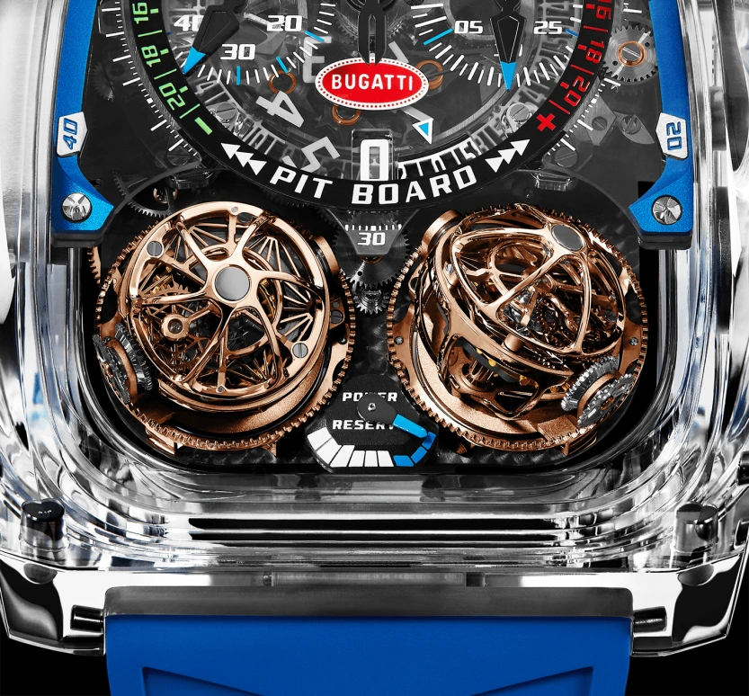 Jacob & Co.,Twin Turbo Furious ,Sapphire,Crystal,Handwound,50hours,In-house Caliber,TT220,TT220.80.AA.AB.A
